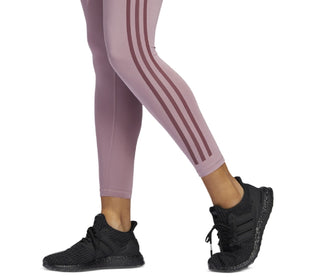 adidas Women's Side Stripe Tights Pink Size Small