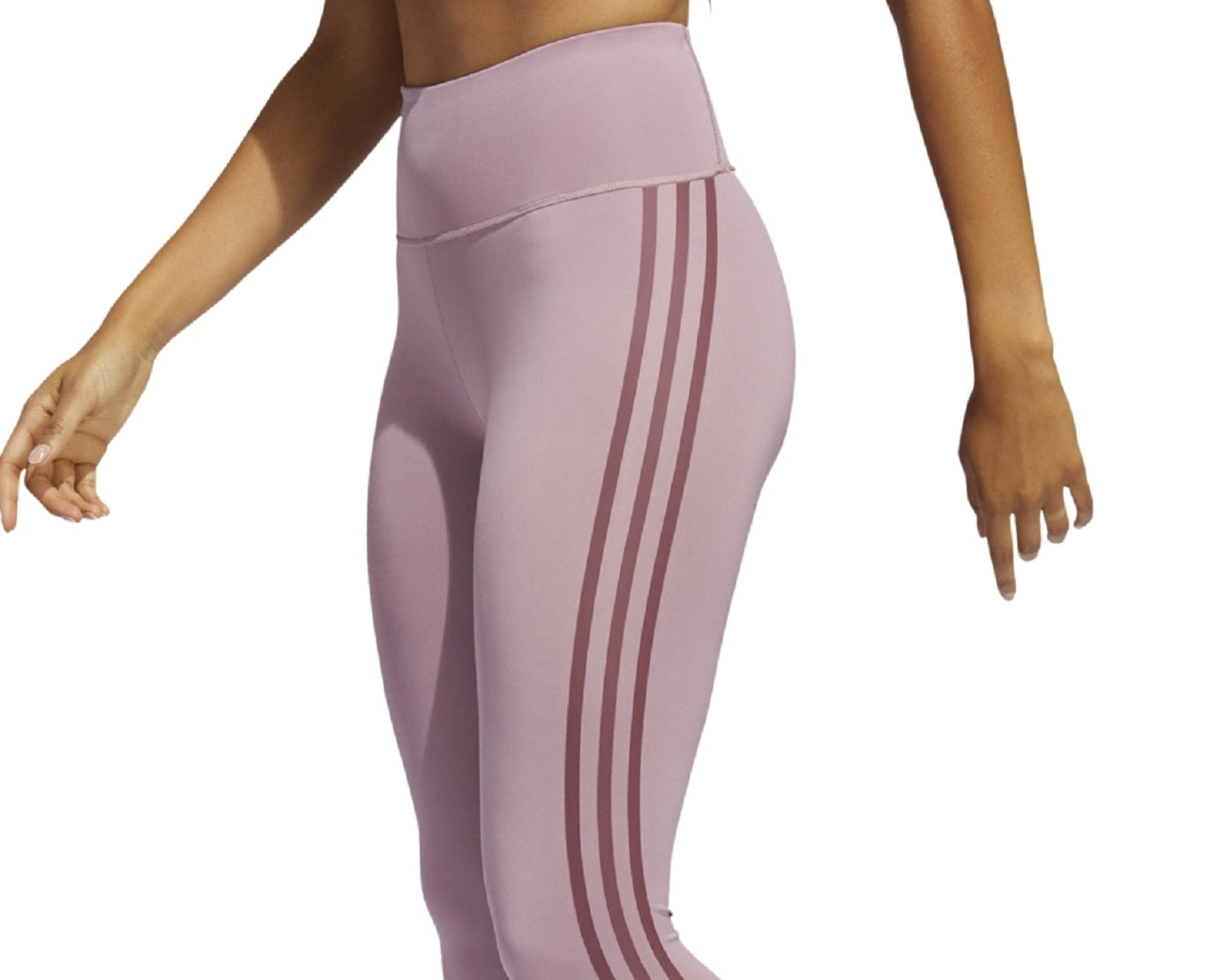 adidas Women's Side Stripe Tights Pink Size X-Small