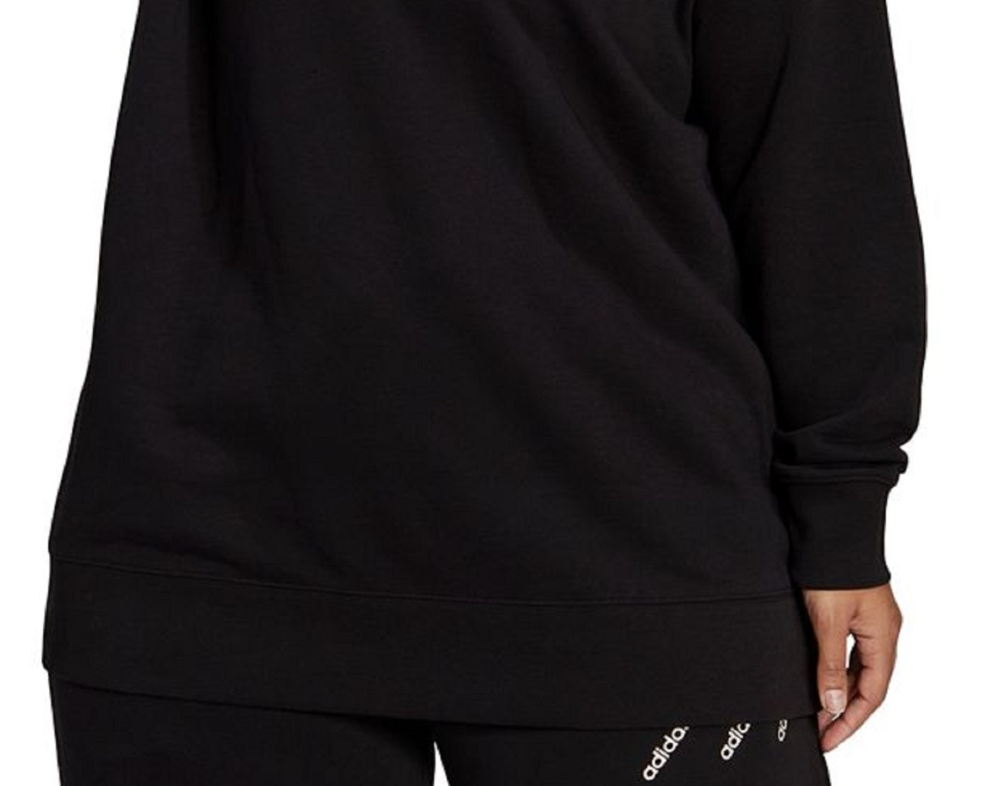 adidas Women's Crewneck Sweatshirt Black Size 2X