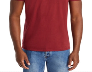 Lacoste Men's Crewneck Pima Cotton Tee Red Size 6