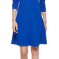 Calvin Klein Women's Puff Shoulder A-Line Dress Blue Size 4 Petite