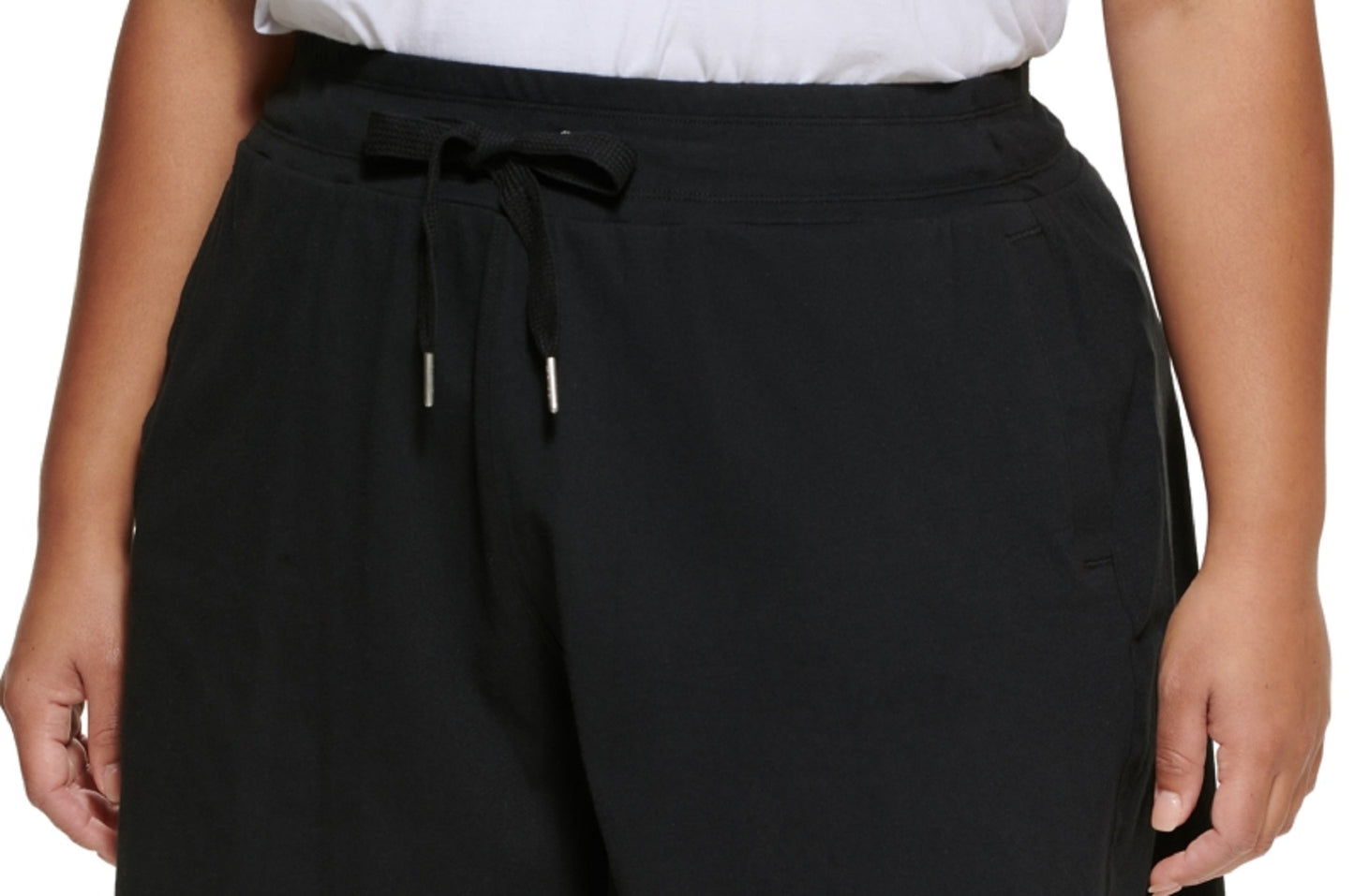 Calvin Klein Women's High Waist Cotton Shorts Black Size 3X