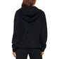 Calvin Klein Women's Garment Dyed 1/2 Zip Hoodie Black Size Medium