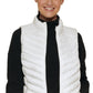Calvin Klein Women's Diagonal Quilted Vest White Size X-Large
