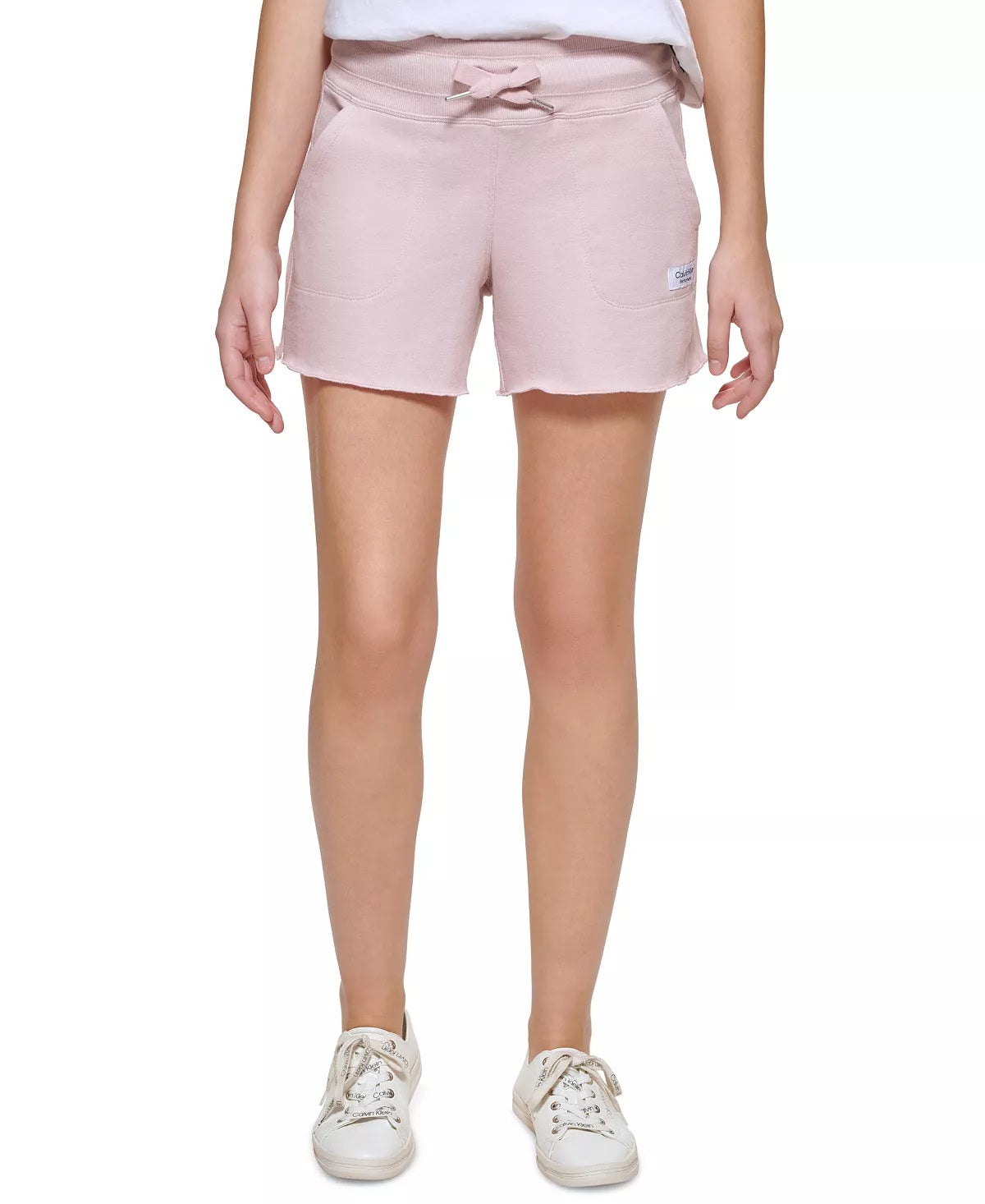 Calvin Klein Women's French Terry Shorts Pink Size X-Small