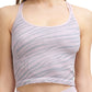 Calvin Klein Women's Textured Zebra Print Crop Top Pink Size Medium