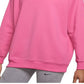 Nike Women's Therma IT All Time Fleece Crewneck Sweatshirt Pink Size Medium