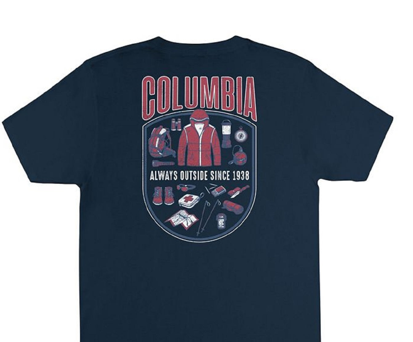 Columbia Men's Granger Graphic T-Shirt Blue Size X-Large