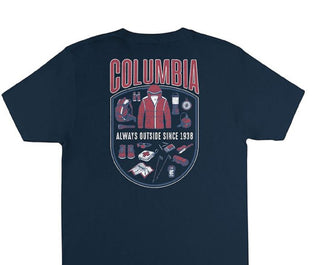 Columbia Men's Granger Graphic T-Shirt Blue Size X-Large