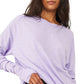 Free People Women's Arden Extra Long Cotton Top Purple Size Small
