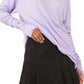Free People Women's Arden Extra Long Cotton Top Purple Size Small