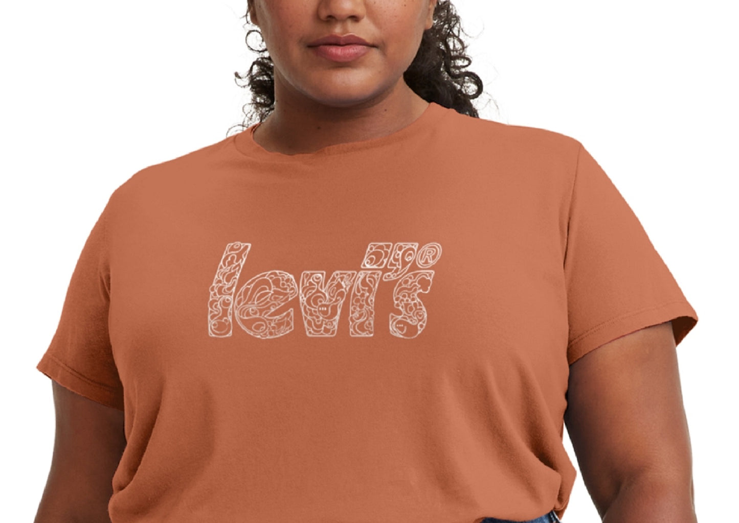 Levi's Women's Logo Perfect T-Shirt Brown Size 4X