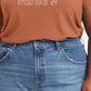 Levi's Women's Logo Perfect T-Shirt Brown Size 4X