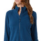 32 Degrees Women's Fleece Mock Neck Full Zip Sweatshirt Blue Size XXL