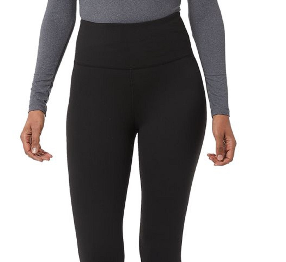 32 Degrees Women's Cozy Heat High Waisted Leggings Black Size XX-Large