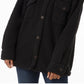 32 Degrees Women's Sherpa Shirt Jacket Black Size X-Large