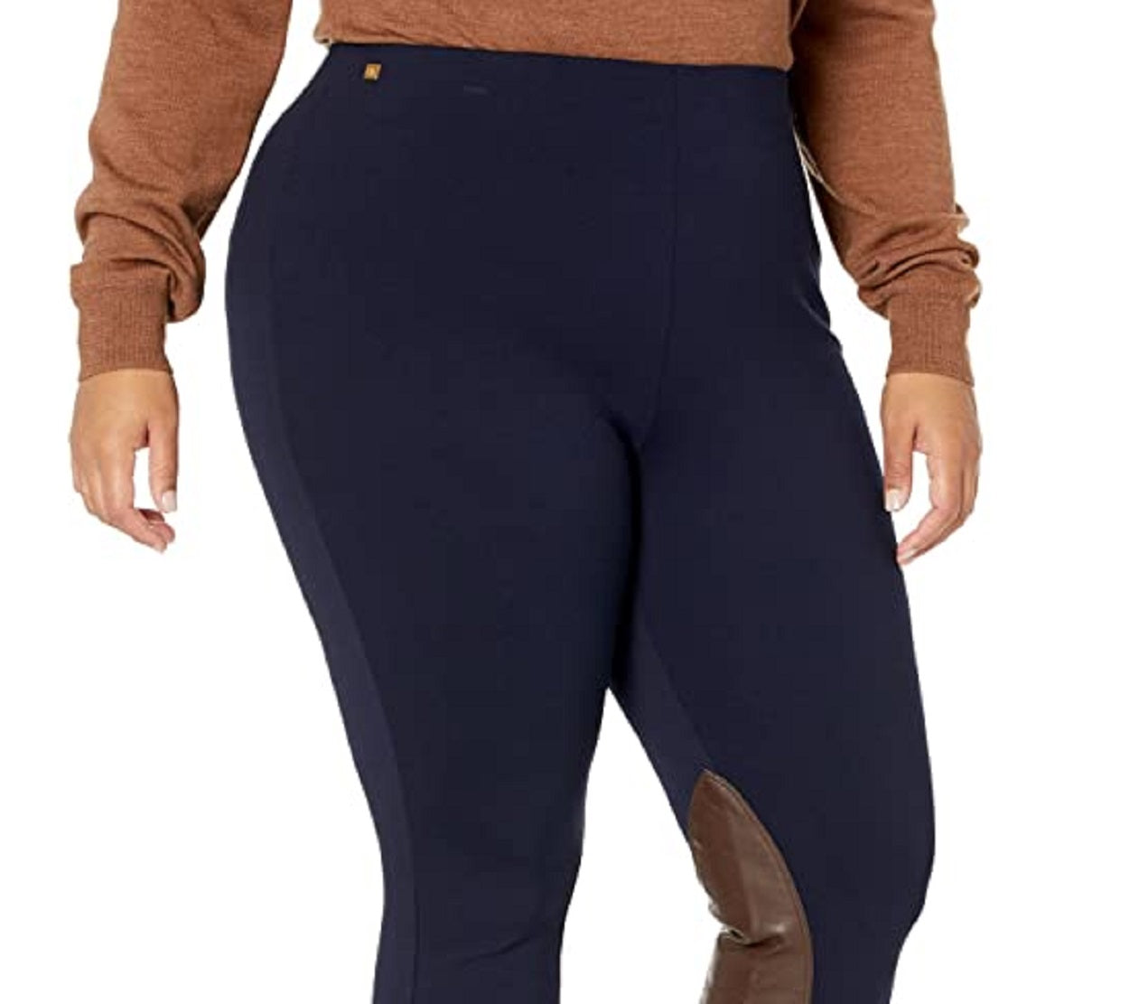 Ralph Lauren Women's Ponte Jodhpur Skinny Pants Blue Size 1X