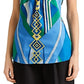 Ralph Lauren Women's Print Sleeveless Halter Top Blue Size 10