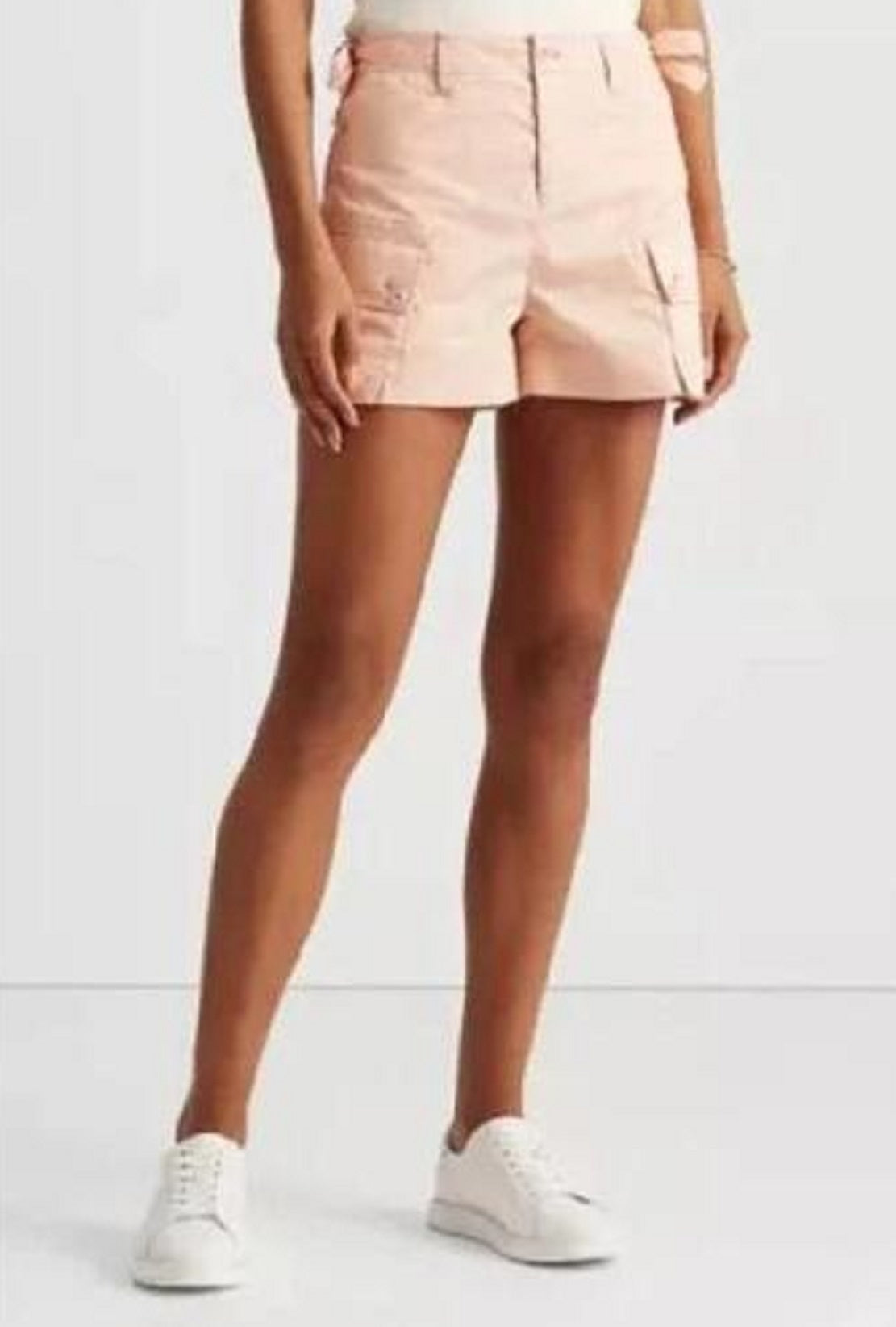 Ralph Lauren Women's Twill Cargo Shorts Orange Size 14