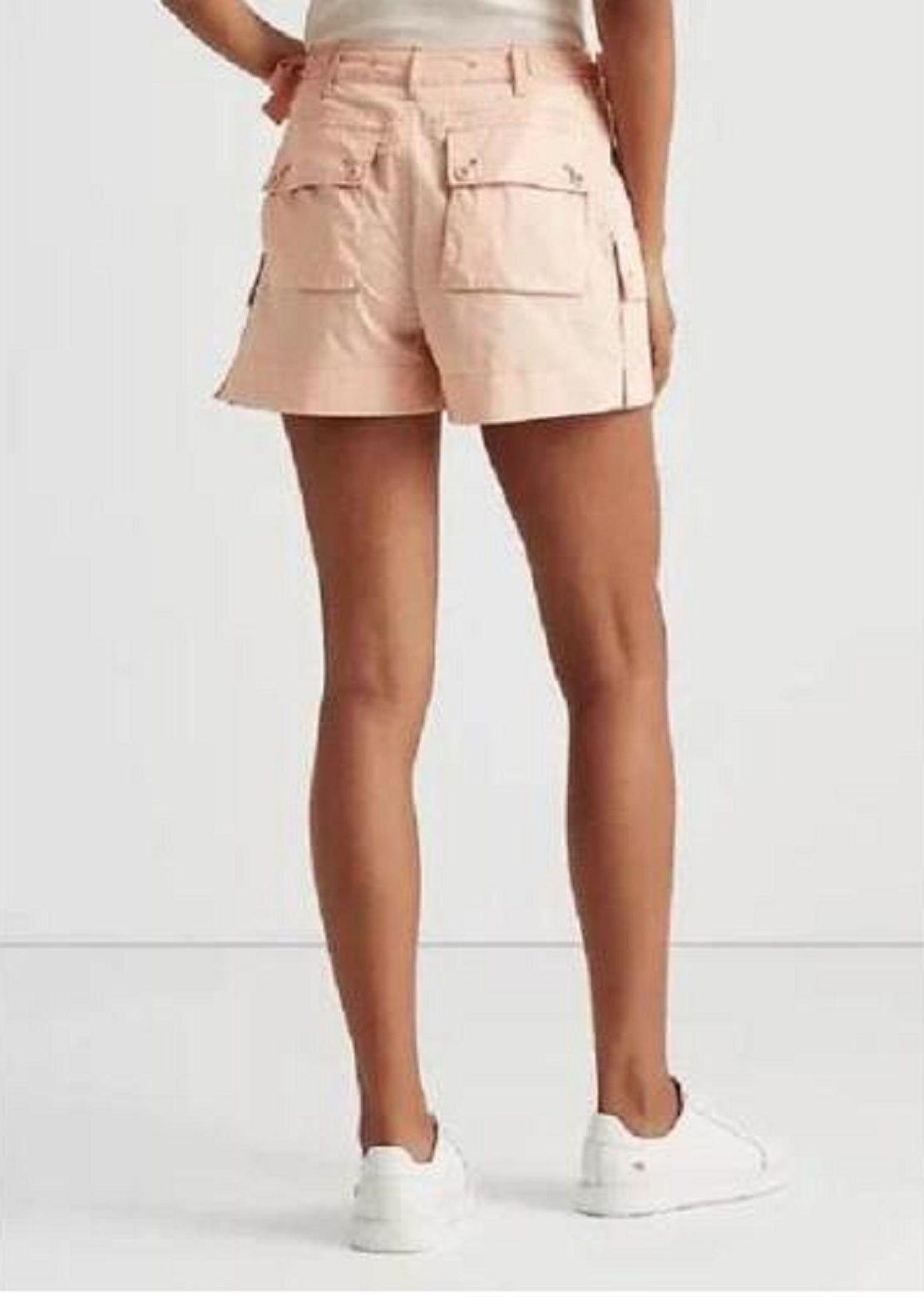 Ralph Lauren Women's Twill Cargo Shorts Orange Size 14