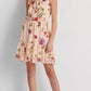 Ralph Lauren Women's Floral Chiffon Sleeveless Dress Pink Size 10