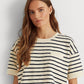 Ralph Lauren Women's Striped Short Sleeve Pullover Blue Size Medium