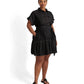 Ralph Lauren Women's Denim Short Sleeve Shirtdress Black Size 20W