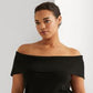 Ralph Lauren Women's Off Shoulder Sweater Black Size 2X