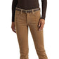 Ralph Lauren Women's Corduroy Mid Rise Straight Pant Brown Size 10