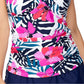 Island Escape Women's Lux Strapless Tankini Top Swimsuit White Size 12