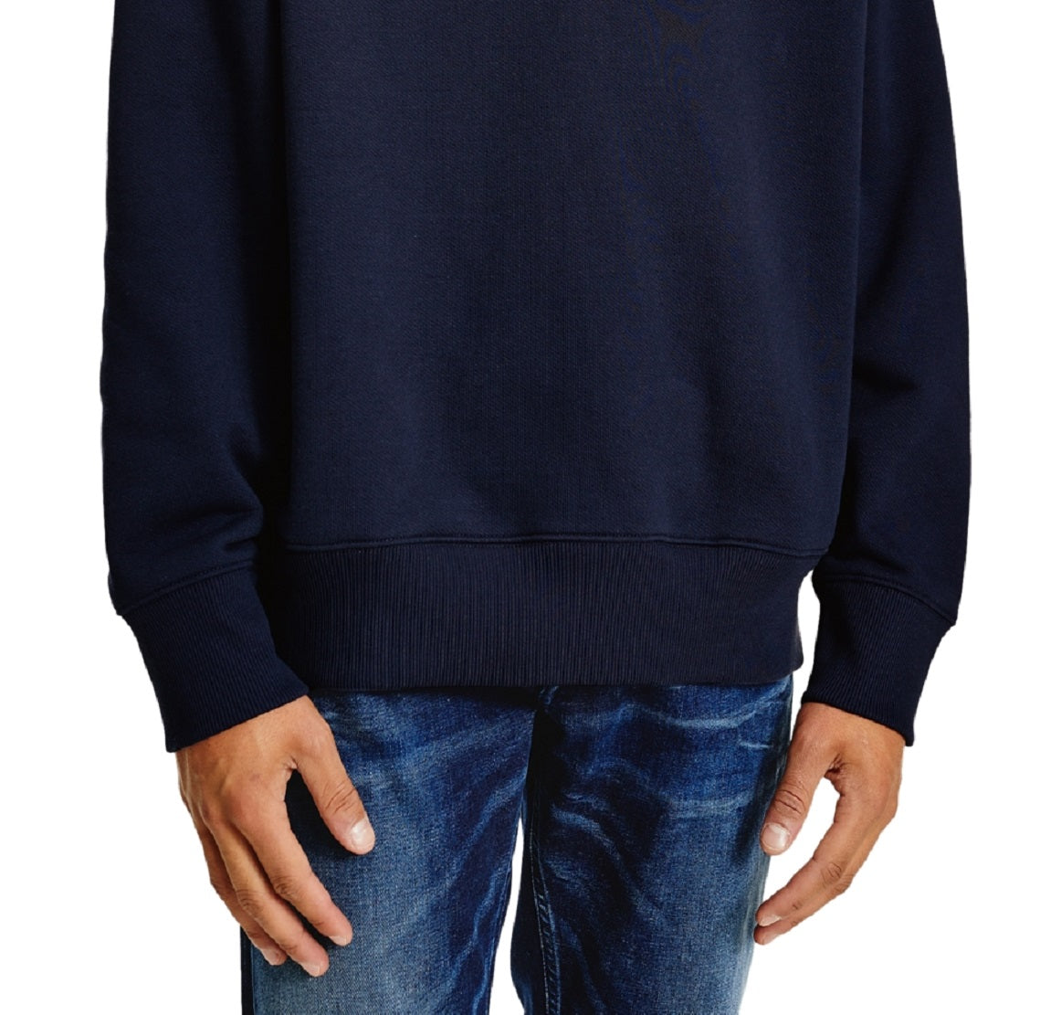 Tommy Jeans Men's Tommy Badge Crewneck Sweatshirt Blue Size XX-Large