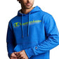 Champion Men's Logo Hoodie Blue Size Medium
