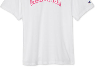 Champion Women's Powerblend Oversized T-Shirt White Size XX-Large