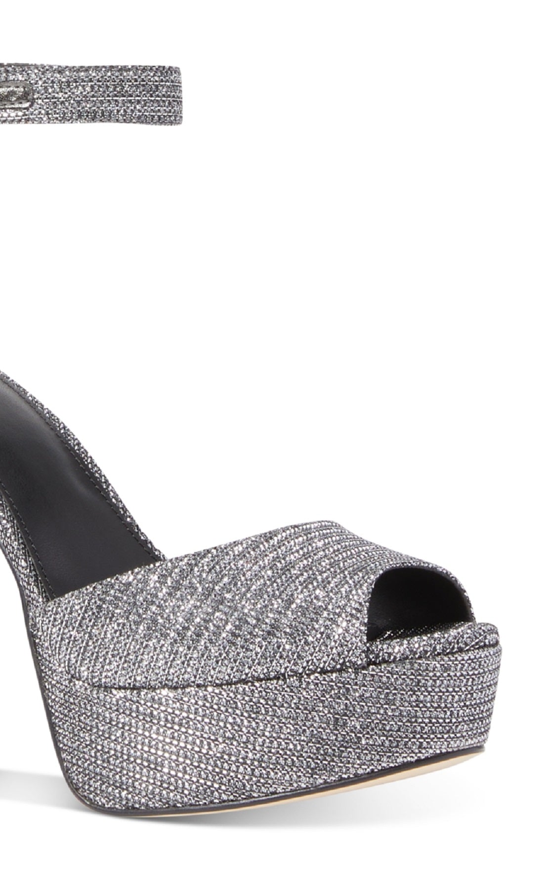 Michael Kors Women's Porter Platform Ankle Strap Sandal Gray Size 8.5