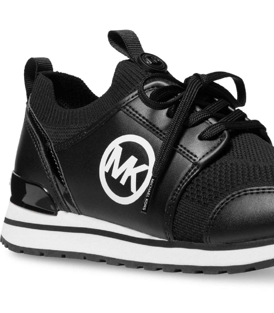 Michael Kors Women's Dash Knit Trainer Sneakers Black Size 8