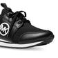Michael Kors Women's Dash Knit Trainer Sneakers Black Size 8