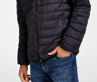 Club Room Men's Quilted Packable Puffer Jacket Blue Size Small