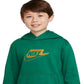 Nike Boy's Club Fleece Pullover Hoodie Green Size Large