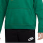 Nike Boy's Club Fleece Pullover Hoodie Green Size Large
