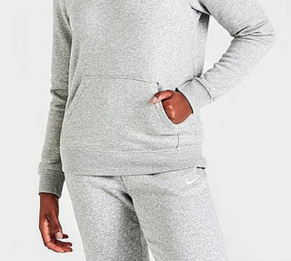 Nike Women's Sportswear Club Fleece Funnel Neck Hoodie Gray Size X-Large