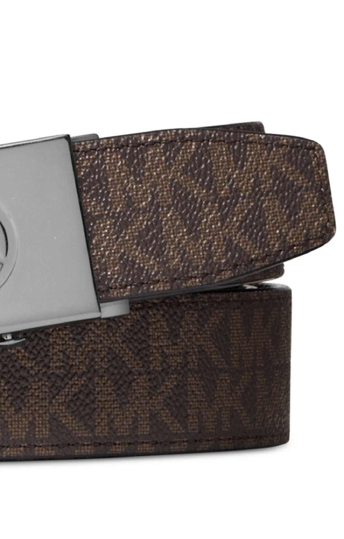 Michael Kors Men's Logo Reversible Belt Brown Size Regular