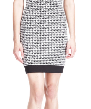 Michael Kors Women's Logo Print Mini Dress White Size Medium