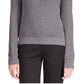 Michael Kors Women's Shaker Knit Zip Sweater Gray Size Small