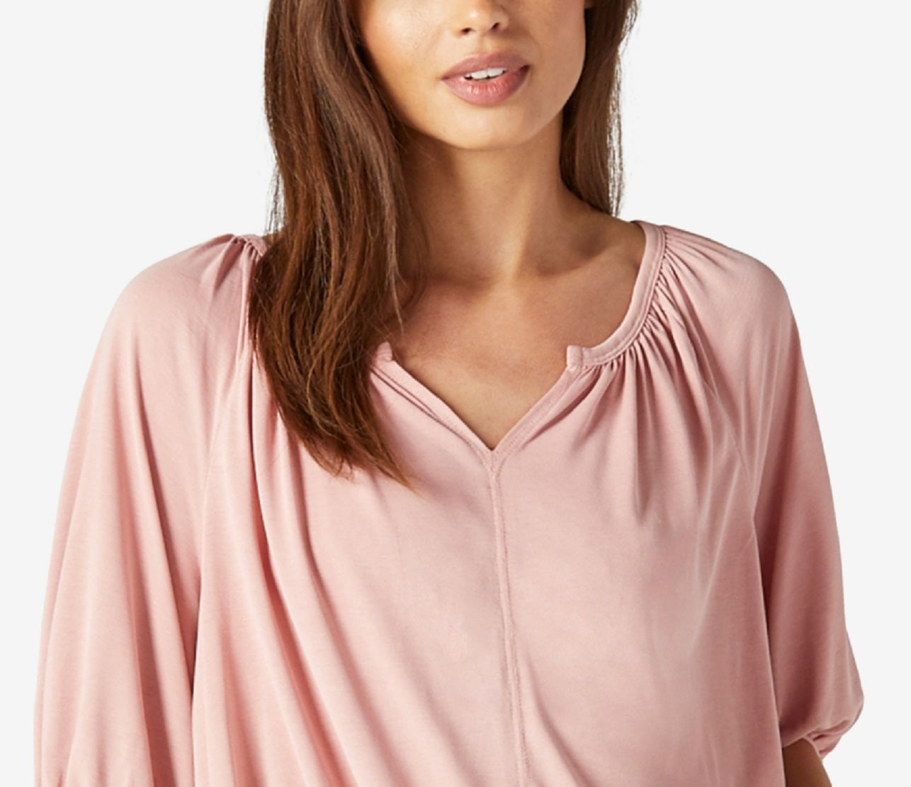 Lucky Brand Women's Sandwash Peasant Top Pink Size X-Large