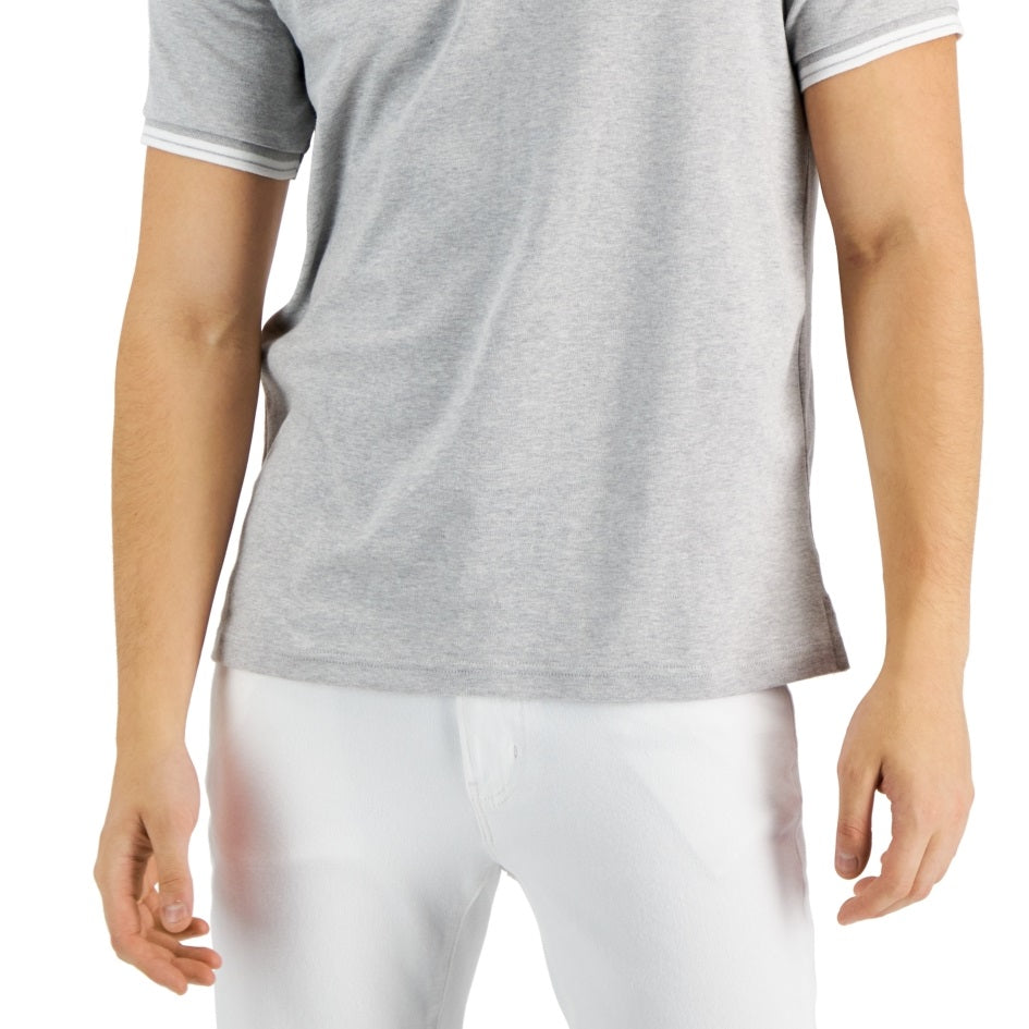 Michael Kors Men's Greenwich Polo Shirt Gray Size Large