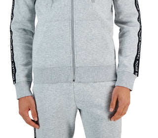 Michael Kors Men's Logo Tape Fleece Hoodie Gray Size XX-Large