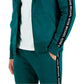 Michael Kors Men's Logo Tape Fleece Hoodie Green Size Medium