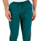 Michael Kors Men's Slim Fit Logo Tape Joggers Green Size Medium