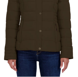 Nautica Women's Hooded Packable Puffer Coat Green Size X-Large