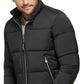 Calvin Klein Men's Stretch Medium Weight Moto Jacket Black Size Large